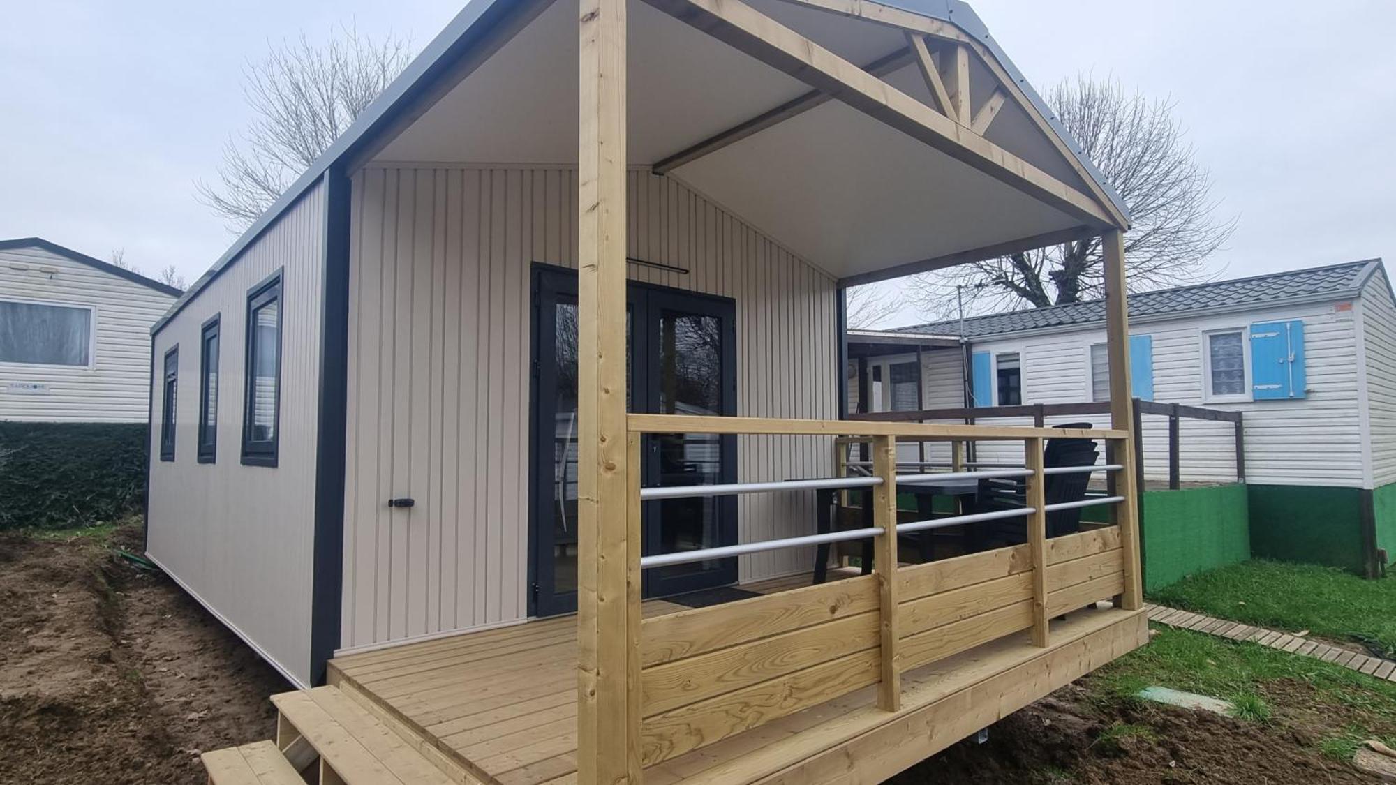 Mobil-home, hotelier, tente safari wood lodge Bois Morin Buitenkant foto